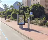 Mupi en avenida de los Ejércitos Españoles en Calpe